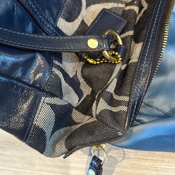 Coach Signature Denim Coach Barrel Bag - Picture 8 of 12